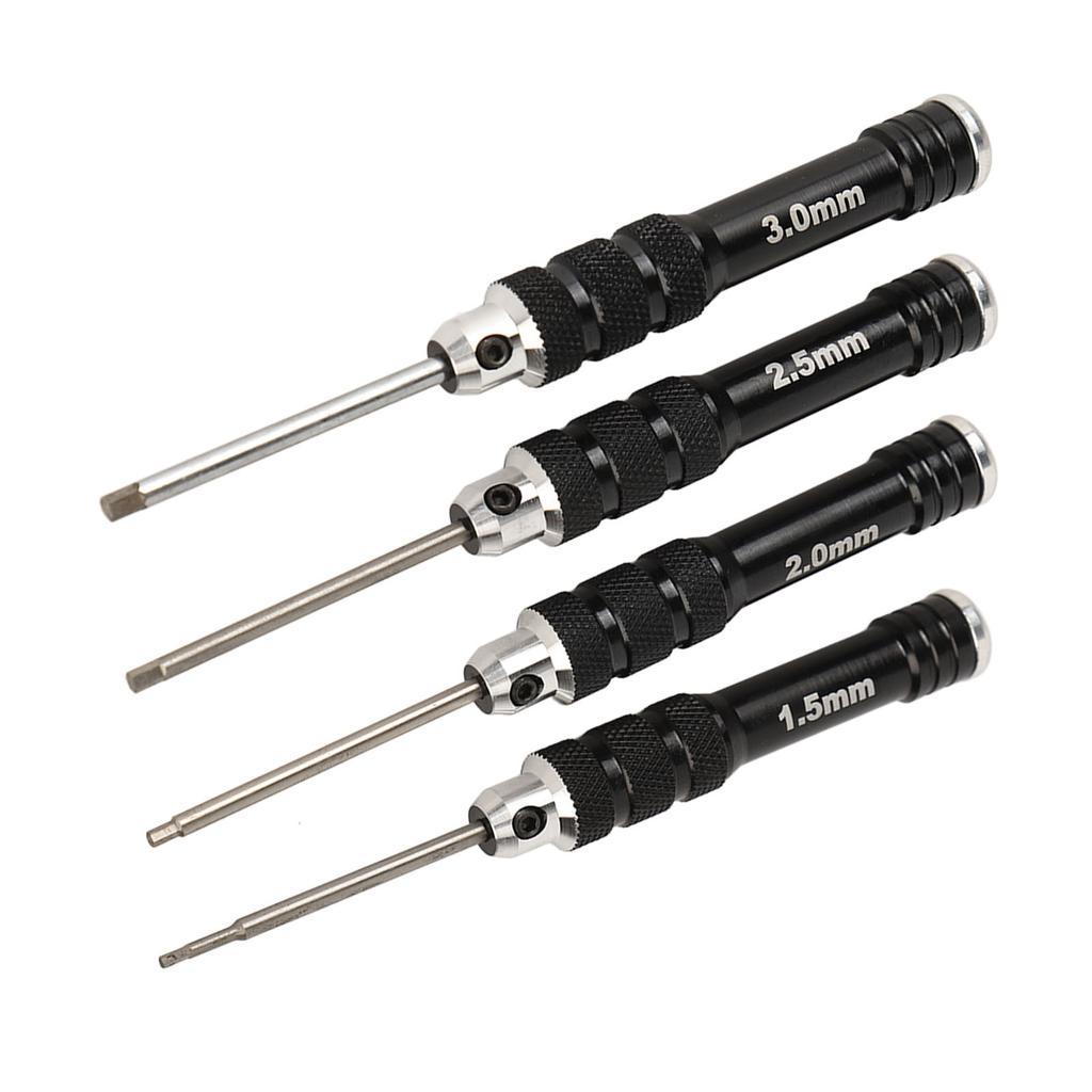 4 Stück Schraubendreher Ultraharter Rutschfester Griff Langlebig Rostfrei Schraubendreher-Set zum Reparieren Typ A