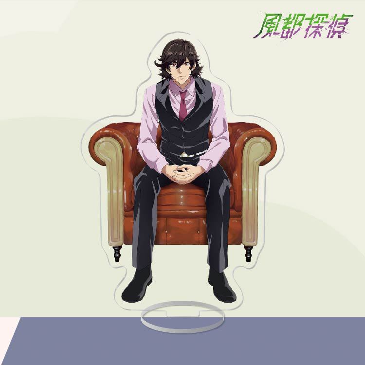 Anime akrila statīvs darbības figūras rotaļlieta Futo detektīvs PVC lāzera darbvirsma Hidari Shotaro statīvs modelis rotaļlietas dāvana