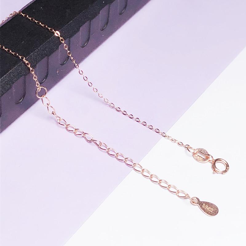 

Женское регулируемое колье-чокер из стерлингового серебра S925 с цепочкой-коробкой и удлинителем