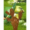 Vintage Farmhouse Iron Cactus Garden Fence Plant Theme Metal Art Decor for Easter Holiday