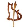 Niche Design Cute Trendy Bird Bear Rabbit Animal Flower Wooden Brooch Clothing Accessory Fashion Jewelry Women Brooch