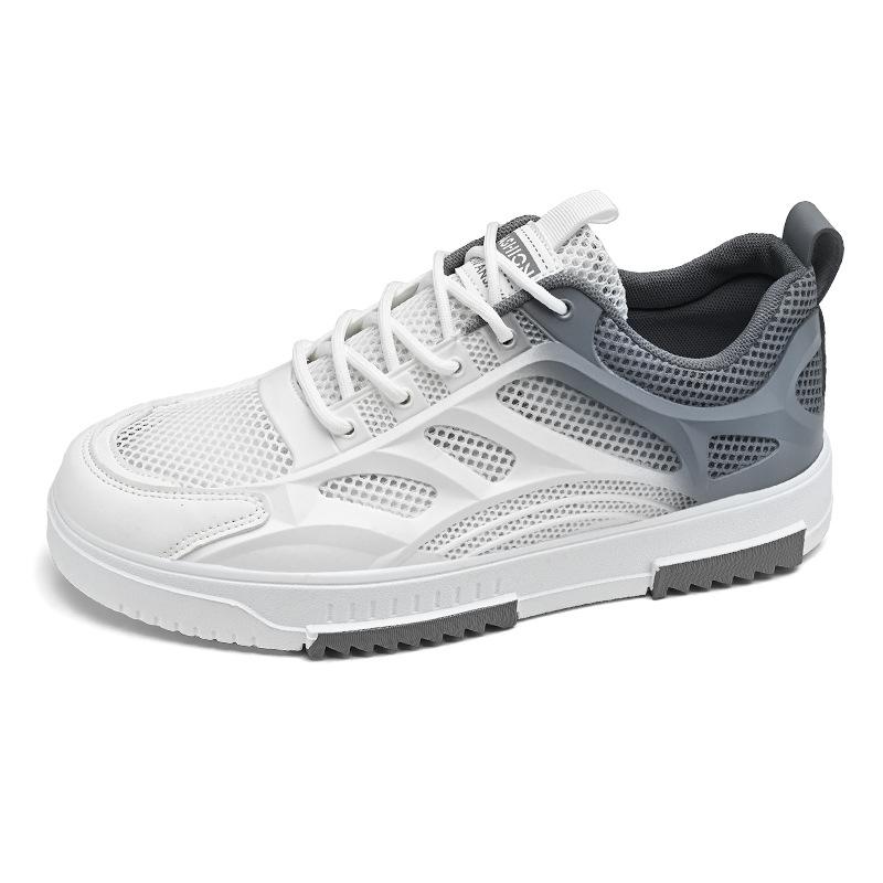 Mesh Color Matching Breathable Comfortable Flat Men'S Board Shoes Work Leisure Sports Low-Top Trendy Men'S Shoes