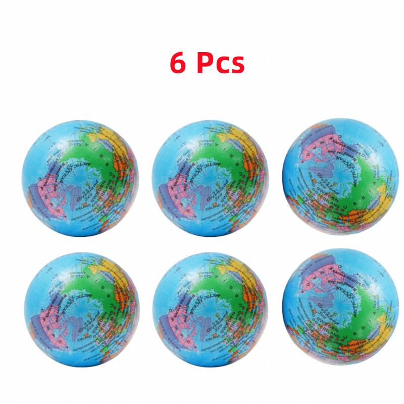 Mini foam earth extrusion toy Soft sponge earth world map ball world map toy Children adult decompression novelty toy