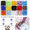 Snap Button Kit Plastic Snap Set T5 Clothing Snap Fastener Tool Multicolor Resin Press Stud Cloth Tool Kit for Clothing Crafting