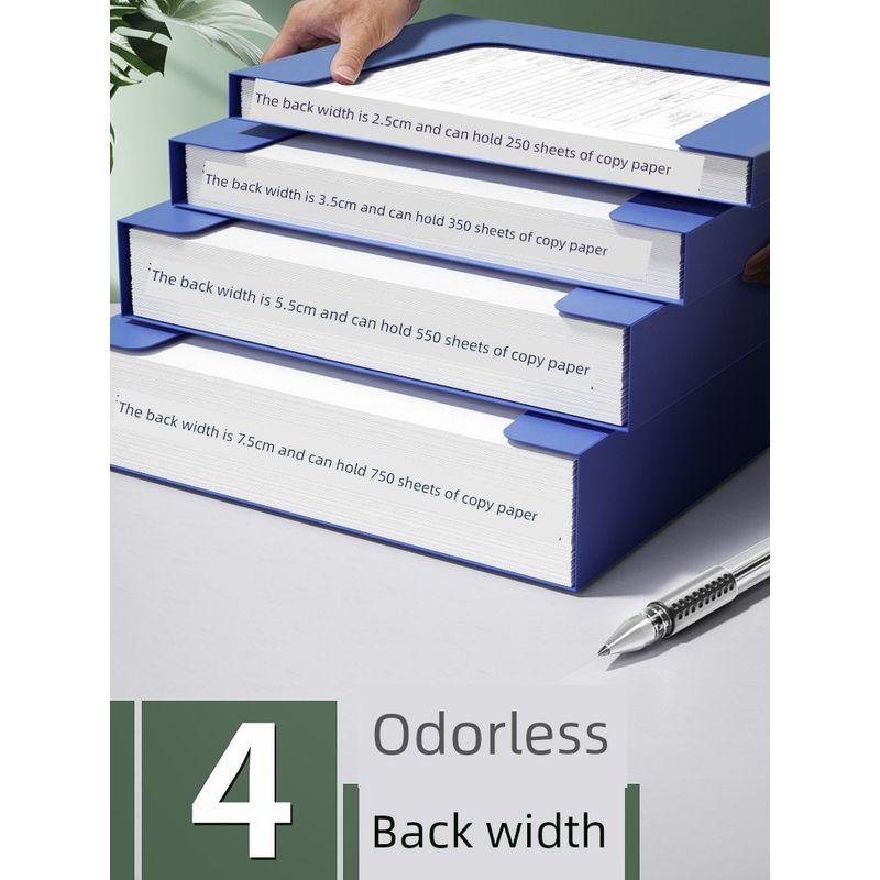 Box Large Capacity Thickened Plastic Office Supplies Cadre Personnel File Box Document Accounting Voucher Invoice Box Technology Folder Storage Box