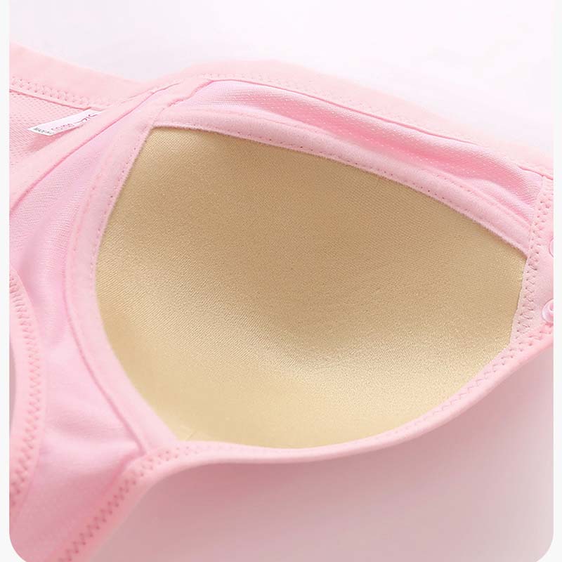 Large Size Front Button Underwear Gather Together for Breathability Comfortable Non Steel Ring Bra for Collecting Accessory Breasts