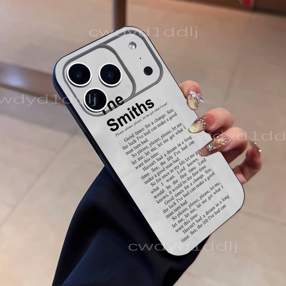 The S-Smiths The Queen Is Dead For iPhone 17,16,15,11,12,14,13 Pro Max Mini XS,XR,7 Plus 16E Air Soft Black Dustproof Phone Case