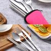 Travel Packaging Tableware Bag Without Dinnerware Tableware Case Home Kitchen Portable Cutlery Bags Picnic Fork Spoon