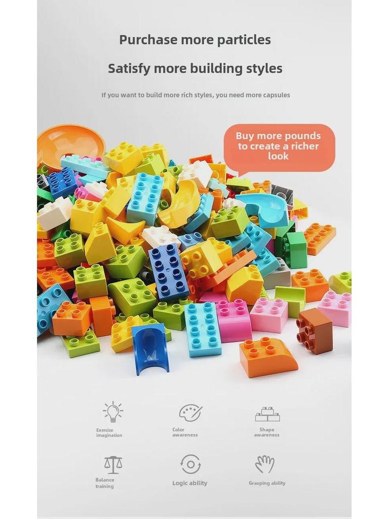 Große Partikelbausteine für Kinder – Schiebeteile & Montagespielzeug