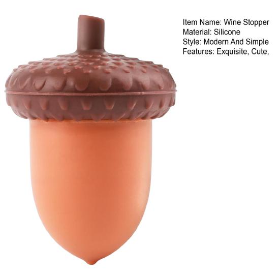 Pinecone Wine Stoppers for Bottles Cute Silicone Wine Bottle Cork Champagne Bottle Stopper