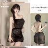 Sex Underwear Star Sparkling Piece Neck Low Cut Chain Cross Halter Hip Skirt Slim Suspender Dress