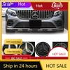 New C200 E200  For Mercedes Benz For Mercedes Benz OE LED Emblem Light Car Glossy Black Front Grille Illuminated Logo Star Badge