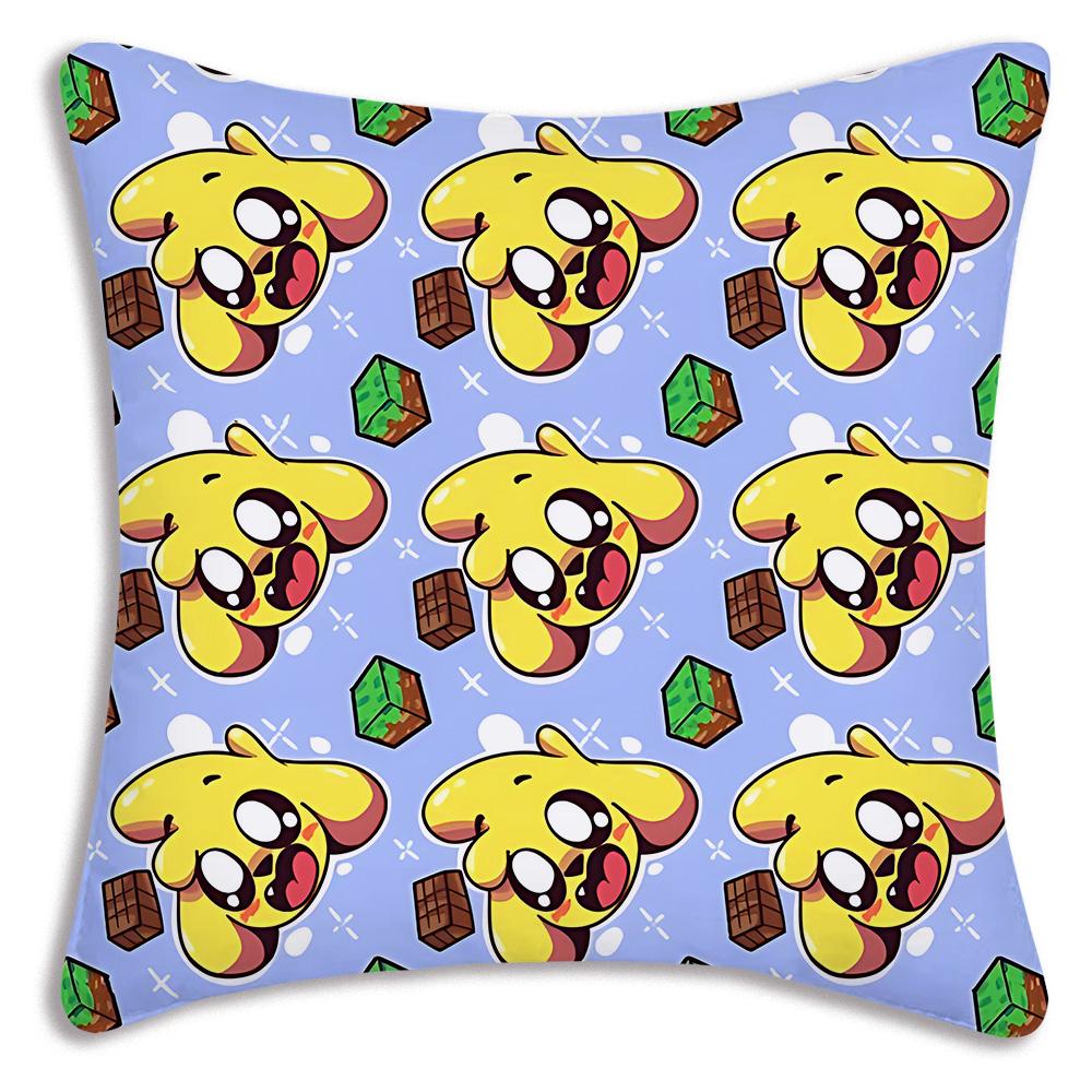 Anime For M-Mikecracks Pillow Covers Cartoon Sofa Decorative Home Double-sided Printing Short Plush Cute Cushion Cover