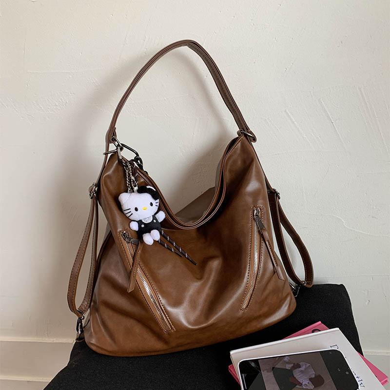 Vintage Commuter Large Capacity Women's Shoulder Bag New Multi Purpose Shoulder Bag Autumn/Winter Back Bag Tote Bag