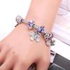 Adjustable Crystal Butterfly Beaded Bracelet - European & American Style Jewelry for Women
