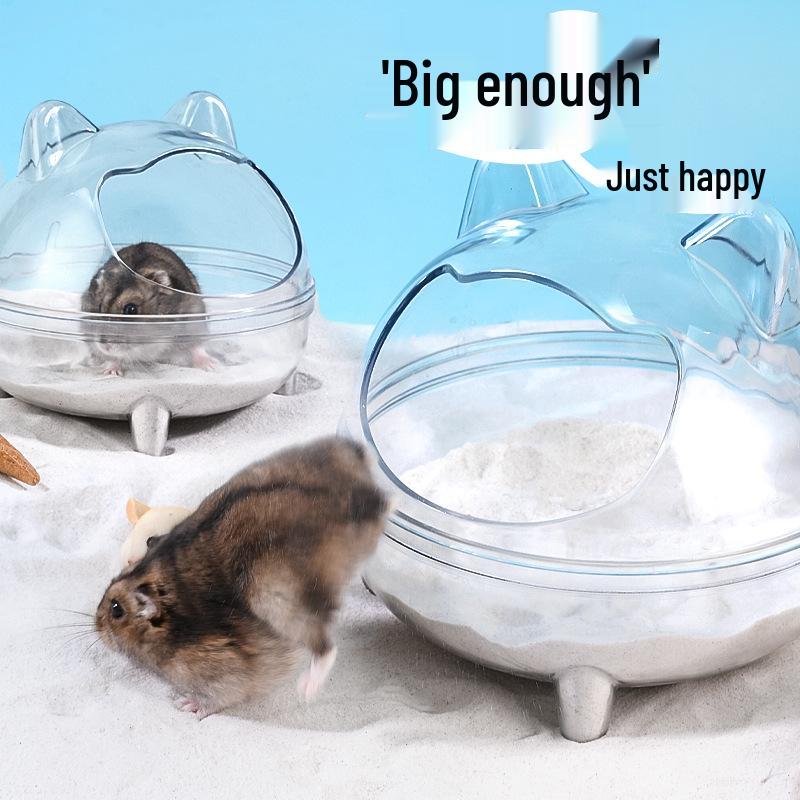 Panoramic Transparent Anti-Splash Bathroom for Small Pets