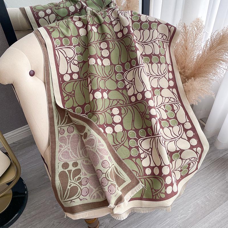 Geometric Scarf, High-End Shawl, Age-Reducing Scarf, Students Go Out With Warm Women