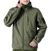 Army Green Soft Shell Jackets Men Tactical Windproof Jacket Men Army Combat Jackets Mens Hooded Bomber Coats