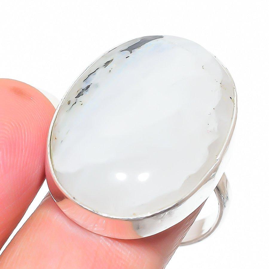 

Natural Rainbow Moonstone Gemstone 925 Sterling Silver Gift Ring Size 9 u0l75