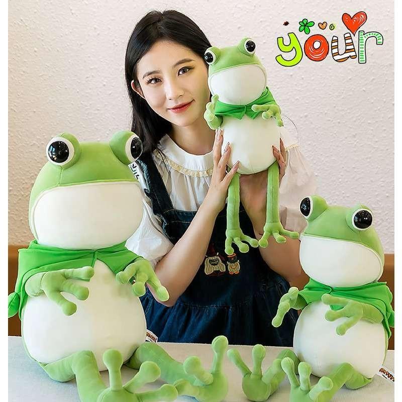 Cute New Frog Plush Toy Doll Cape Soft Frog Stuffed Toy Doll Children's Birthday Gift