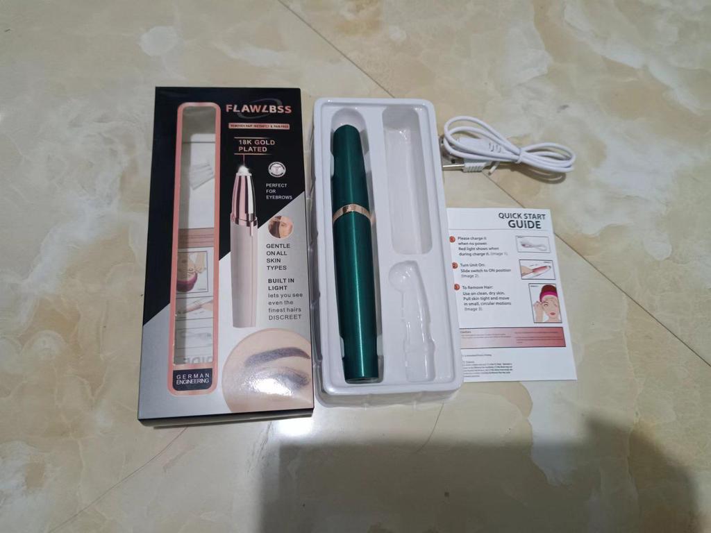 Rechargeable Electric Eyebrow Razor and Lipstick Hair Remover for Girls