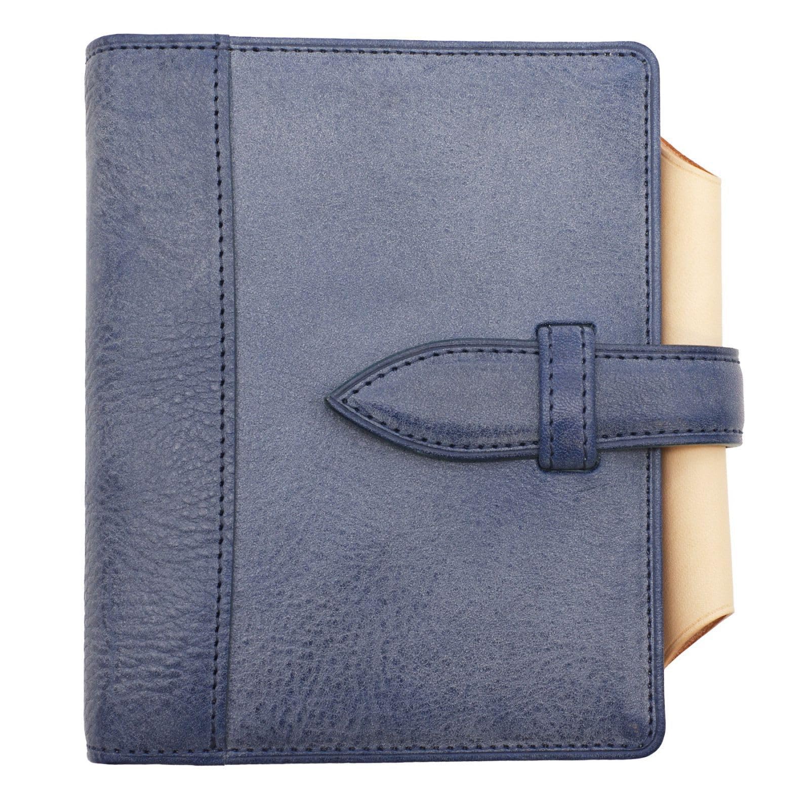 

Limited edition Mini 6 size 20mm Genuine leather system notebook 8999 N/PEARCE [Blue] синій
