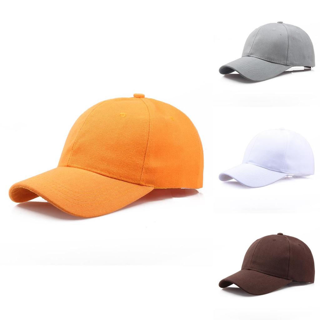 Unisex Adjustable Solid Canvas Baseball Cap Perfect For Outdoor Activities And Sports