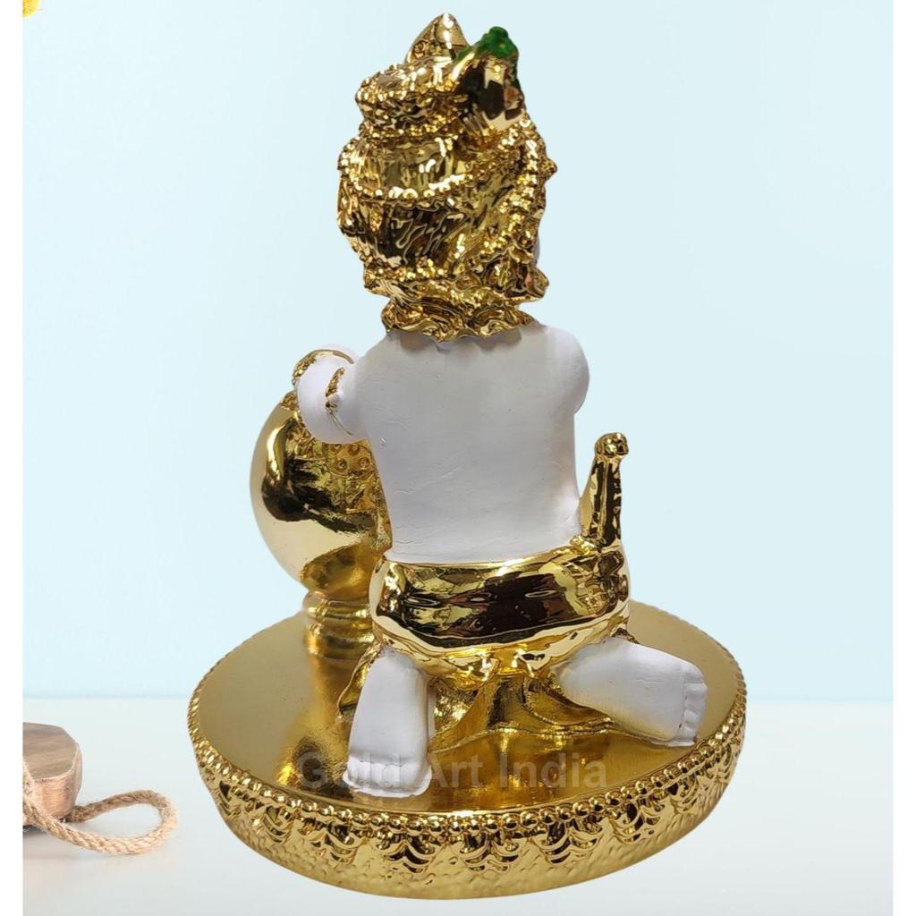 Makhan Krishna | Krishna Idol for Home Decor| Laddu Gopal murti for Gifting | Small Krishna Statue for Office Desk | Makhan Chor Idol |