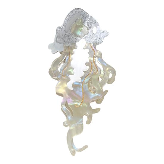 Women Hair Claw Ocean Series Dolphins Whales Shape Acetic Acid Hair Clip Large Size Back Head Hair Claw