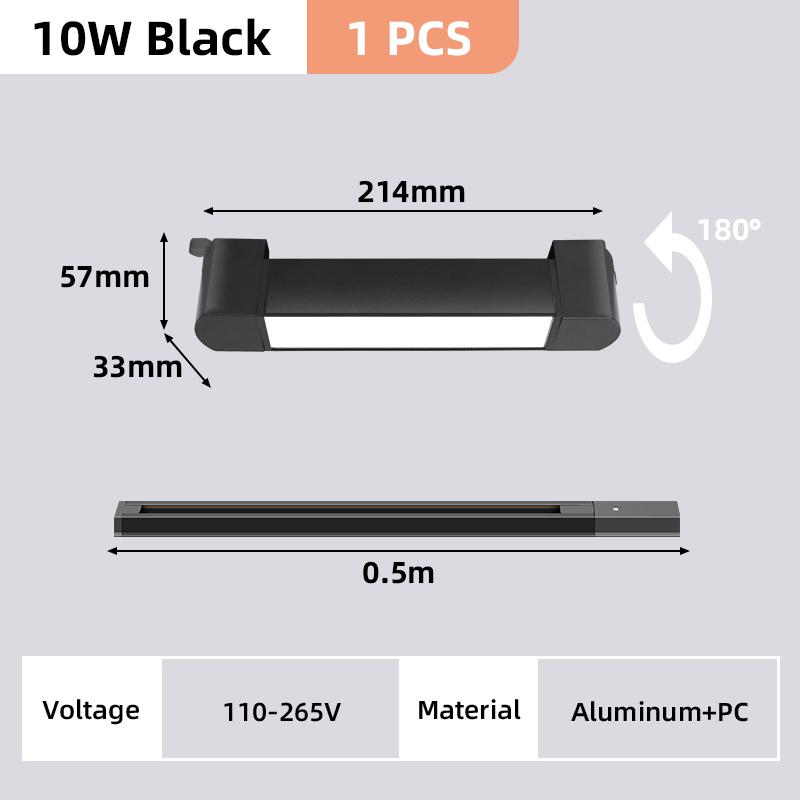 New Track Lights Aluminum Ceiling Track Light Floodlight Lamp 110-220V Light Track Rail  Indoor Life Clothing Store Home Decor