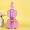 Zipper Closure Violin Stationery Bag High Appearance Level Silicone Zipper Pencil Bag  School Use