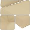 Outdoor Sofa Cushions 3 Pcs Beige Polyester