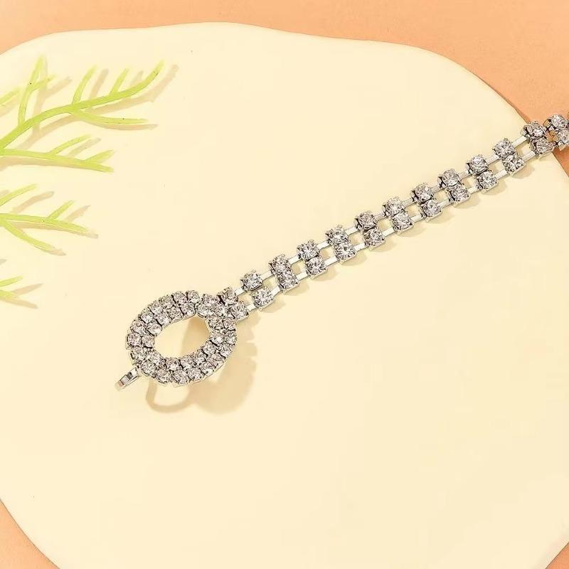 Fashionable Full-Rhinestone Belt VersatileTrendy All-Over Rhinestone-Studded Belt for Women Perfect with Dresses and Jeans
