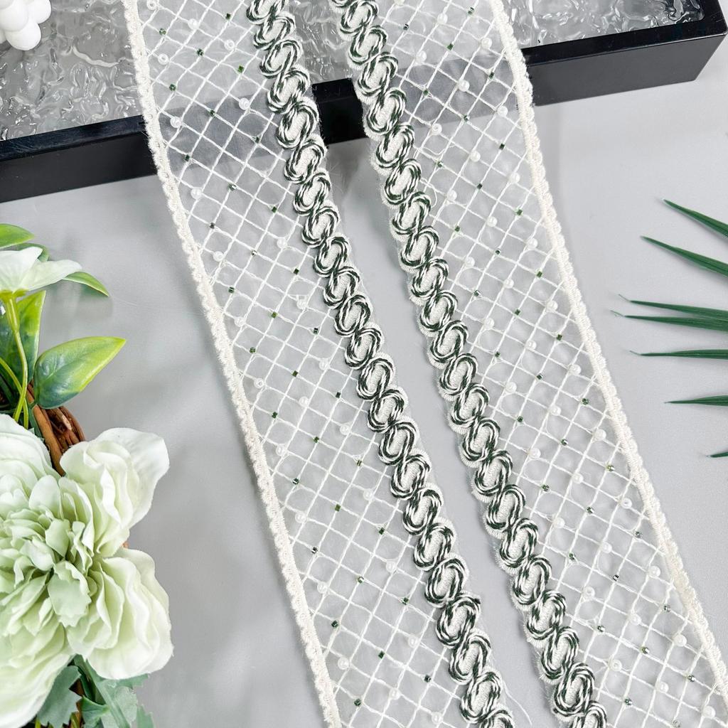 6Cm Multi-Color Organza Bead Embroidery Strand Barcode Clothing Dress Dress Home Lace Accessories