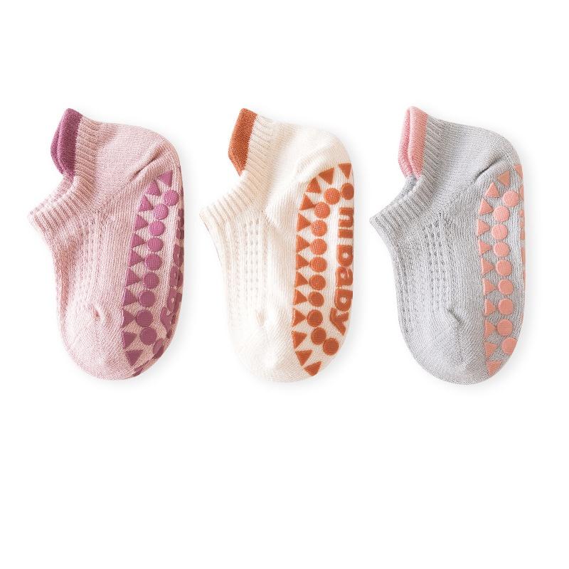 3pairs/lot Summer Baby Socks For Girls Boys Cotton Mesh Thin Infant Girls Toddler Floor Boy Non Slip Sock 0-5Years Old