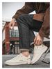 Men's Breathable Trendy White Canvas Sneakers - Versatile, Thick-Soled, Spring 2025