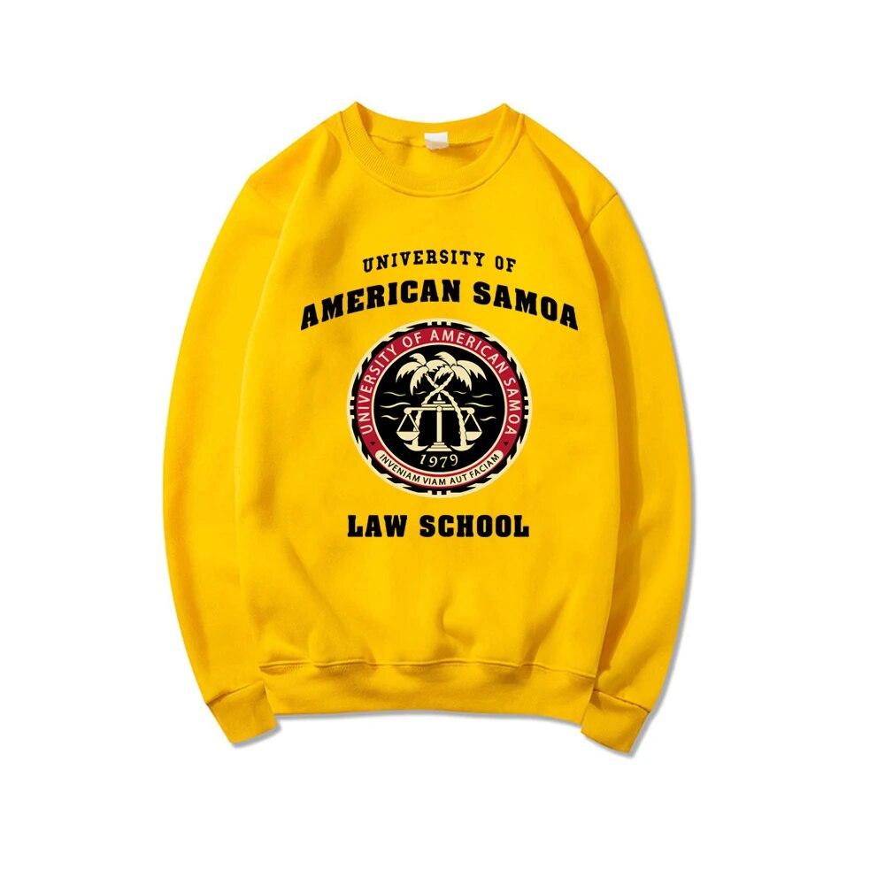 Mikina University of American Samoa Law School Mikina Unisex svetry Grafické Mikiny Dámské Streetwear Mikiny Topy Unisex