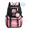 Zaino Danganronpa Anime Mochila Cartella Scolastica Studente Porta USB Borse da Viaggio Laptop Messenger Bag Grande Casual Regalo