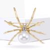 European & American Style Rhinestone Spider Brooch - Vintage High-End Unisex Clothing Accessory
