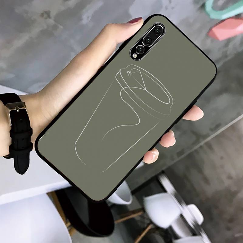 Simple Phone Case For Huawei G7 G8 P7 P8 P9 P10 P20 P30 Lite Mini Pro P Smart Plus Cove Fundas