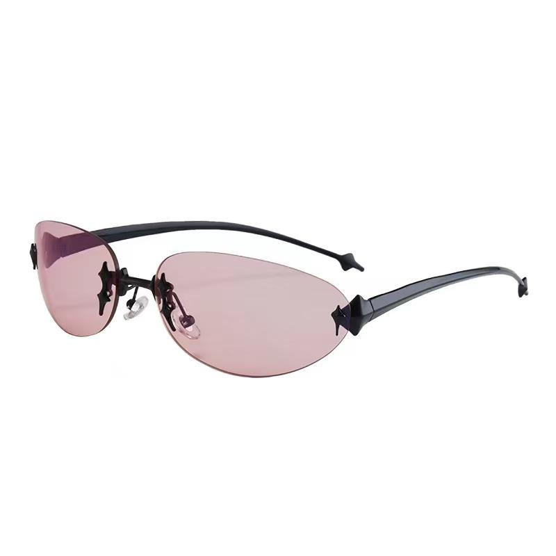 New Arrival Fashionable Fashionableabley Sunglasseses Oval-shaped Shape UV Shielding Women's Style Sunglasseses Euro-American Style Sunglass Men