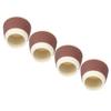 4Pcs Silikon Möbel Protektoren 3,3 x4x4cm Rutschfeste Runde Stuhl Tisch Fuß Abdeckungen Kappen(Kaffee )