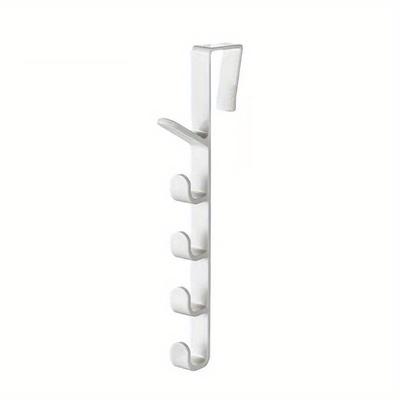 Bedroom Door Hanger Clothes Hanging Rack Over The Door Purse Holder 5 Hooks for Bag Rails Plastic Home Storage Organizer Multi Function