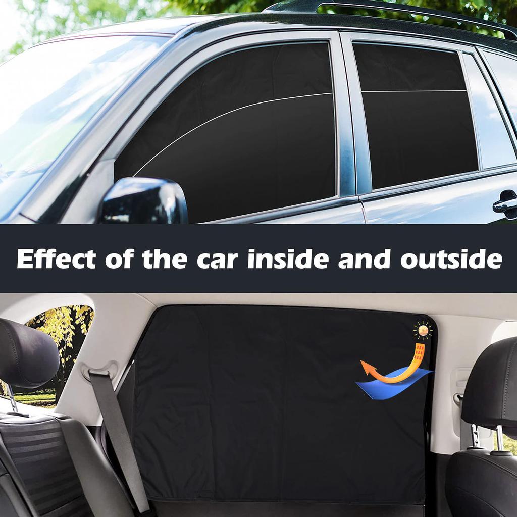 Universal Magnetic Car Sunshade: Full Blackout Privacy Curtain for Windows