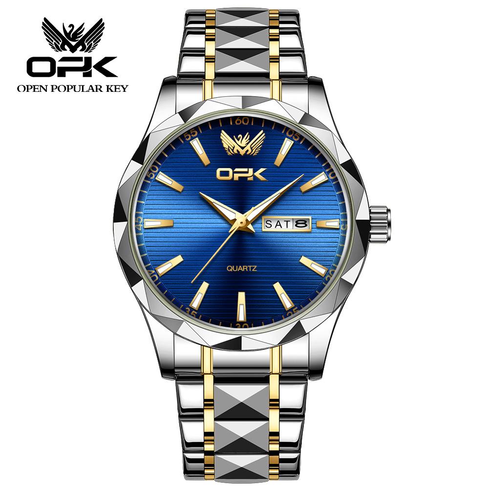 OPK brand popular waterproof men's quartz watch 8164