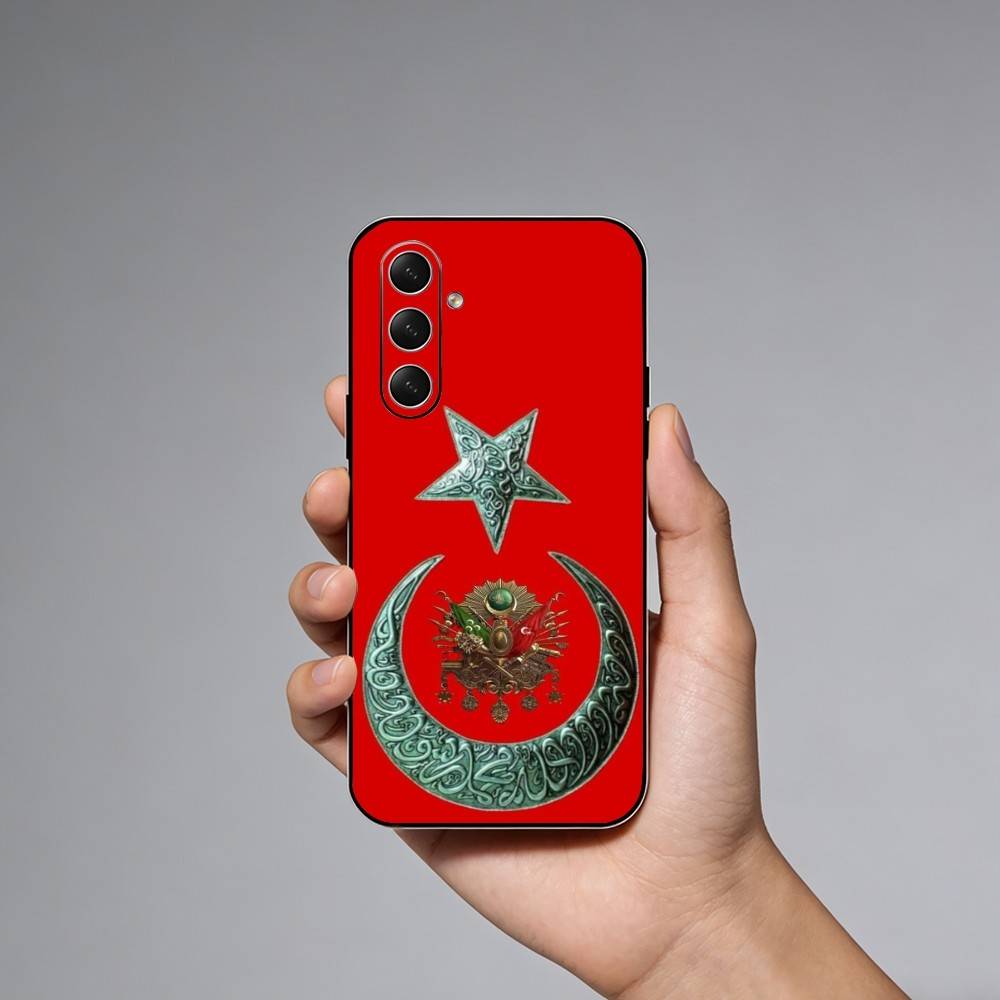 0-Ottoman Empire Coat Of Arms Phone Case For Samsung Galaxy A73,A21s,A22,A31,A52,A53,A71,A41Soft Black Shell