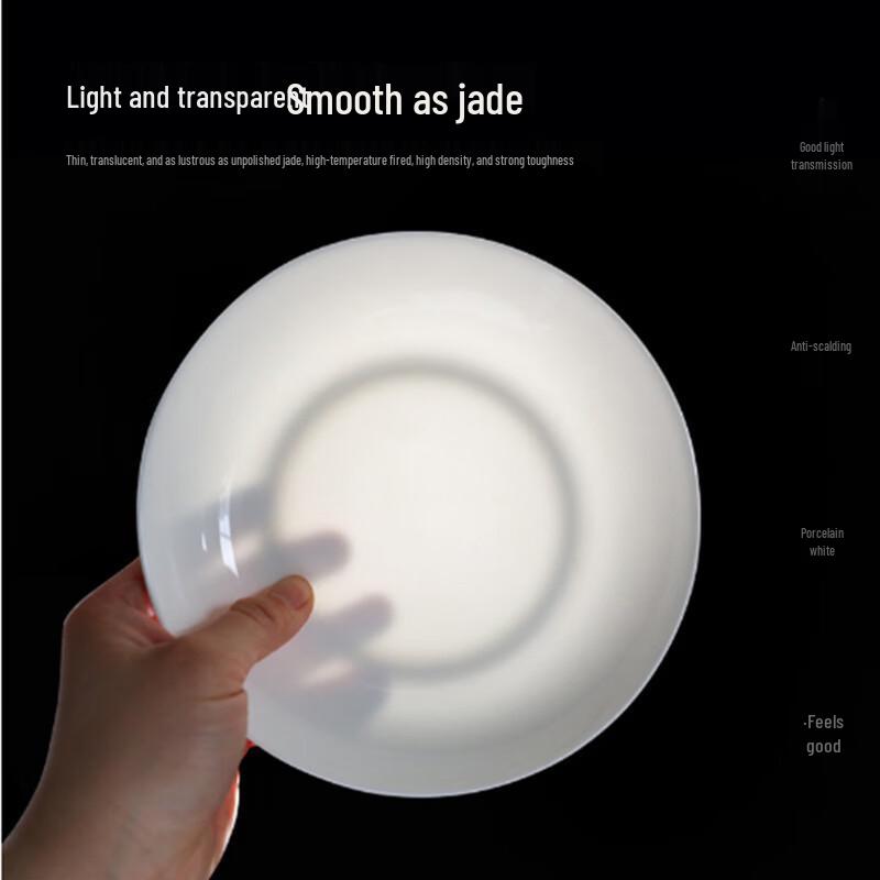 Huaiyi White Ceramic Dinnerware Collection