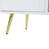 Shoes Organizer Shoe Cabinet with Storage Space, Padded Bench And Backrest, Holder Shelf Metal Handles Solid Legs