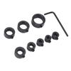 8 Pcs Drill Bit Depth Stop Collar 3 To 16mm Carbon Steel Drilling Limit Ring for Woodworking