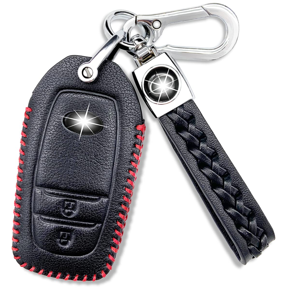 

Key Case for Toyota Harrier 80 Series Hilux GUN125 Mirai black червоний